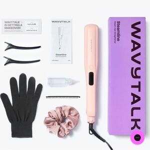 WAVYTALK Steam Sesh Pink Hair Straightener